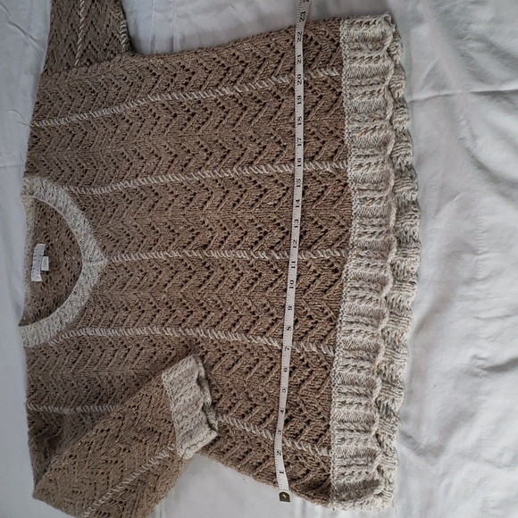 Hand Knit for The Limited, size M/L sweater in neutral tones - Picture 6 of 7